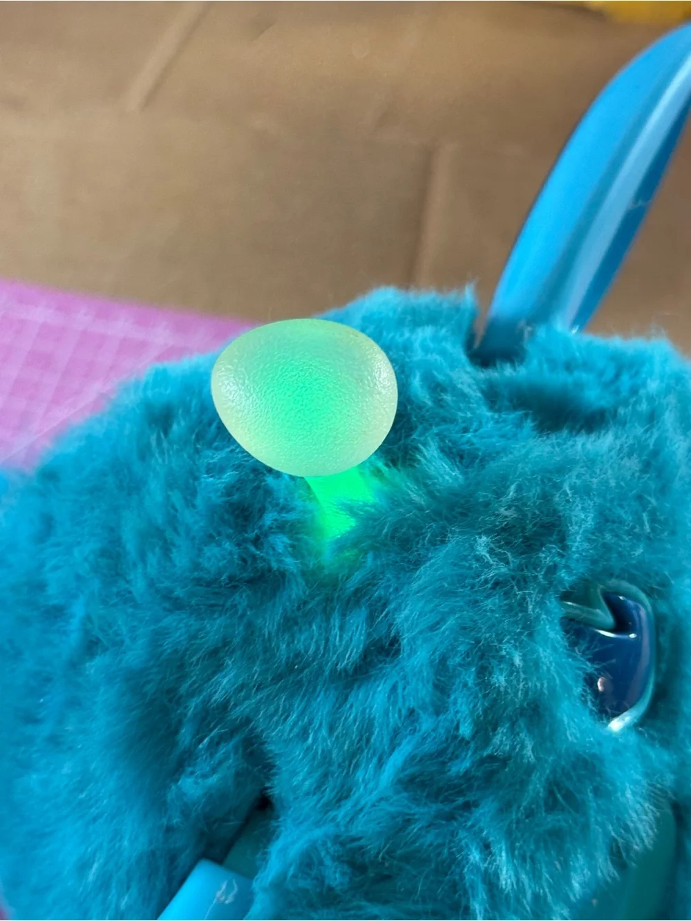 Furby Connect Teal Blue with Sleep Mask Bluetooth 2016 Hasbro